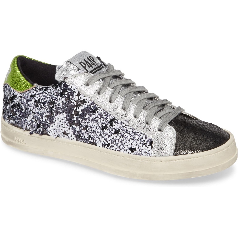 P448 John Sequin Sneaker (Size EU 38)